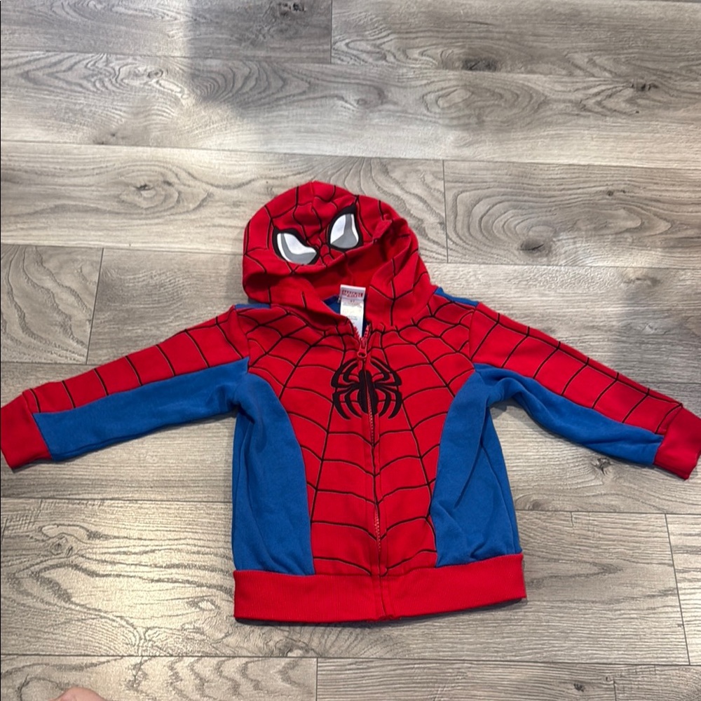Red and Blue Spider-Man Hoodie (3T